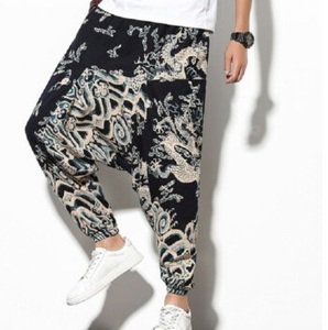 Pantalons de survêtement d'hiver respirants 100% polyester avec bandes latérales, impression par sublimation, entrejambe tombant, pantalon de survêtement unisexe, taille élastique, ample - Product Image 1