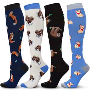 Chaussettes de sport en coton personnalisées avec logo, motif dessin animé, respirantes, légères, absorbant la transpiration, pour hommes - Product Image 1