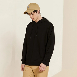 Oversized Heavyweight 100% Cotton Sudadera con capucha para hombre Cropped Fleece Plain Dyed Winter Sweatshirt - Product Image 4