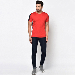 Camisetas en blanco liso con Logo personalizado para hombre, camiseta informal gruesa de 100% algodón, venta al por mayor, nueva llegada - Product Image 4