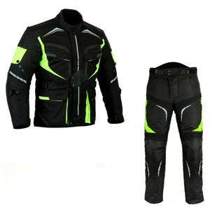 Traje de Motociclista de Dos Piezas de Cuero Vacuno Genuino, de Alta Calidad, para Motociclistas Urbanos - Product Image 1