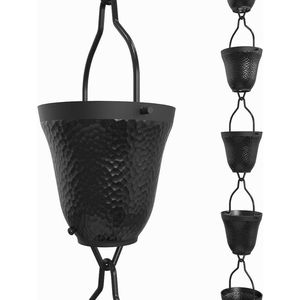 Chaînes de pluie en cuivre faites à la main pour la décoration de la maison et du jardin, chaîne de pluie en forme de fleur de tulipe, fournitures de jardin - Product Image 4