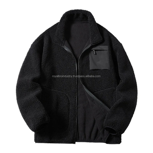 2025 nouveau automne unisexe col montant Teddy Sherpa Polyester/Nylon respirant écologique veste zippée - Product Image 4