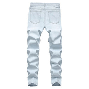 Hombre Jean Cómodo de llevar Color Sólido Hombres Jeans Pantalones para Sal Slim Fit Street Wear en Venta Al por Mayor Precio Razonable Alta Calidad - Product Image 2