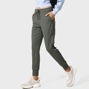 Joggers transpirables para mujer con bolsillos Logotipo personalizado Venta al por mayor Pantalones de salón de invierno para entrenamiento de yoga Correr-Pantalones de chándal - Product Image 5