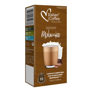 10 cápsulas de café italiano Mokaccino compatibles con Nespresso* - Product Image 1