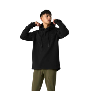 Sweat à capuche épais en éponge française surdimensionné en coton 100% de qualité supérieure pour hommes Logo personnalisé Streetwear Pull à capuche uni pour hommes - Product Image 1
