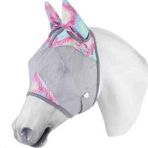 High Quality Custom Comfortable Horse <b>Fly</b> Face Cover Best Material Made For Riding with Ears Face Cover Horse Riding Mask - Product Image 2