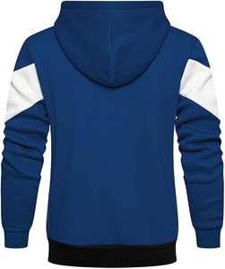 Sudadera con capucha de lana de rendimiento para hombre con logotipo personalizable con acabado teñido liso transpirable de secado rápido para uso en el gimnasio de senderismo de invierno - Product Image 6