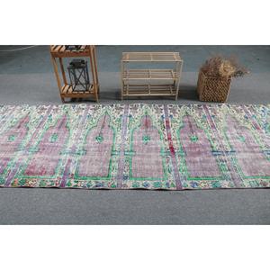 Tapis de 3,8 x 18,3 pieds, tapis turc vintage, tapis persan en laine rouge - Product Image 3