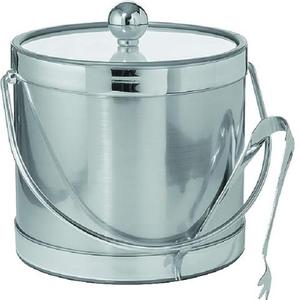Modern Double Wall Metal <b>Ice</b> <b>Bucket</b> For Kitchen <b>Table</b> Top Decorative <b>Ice</b> Storage <b>Bucket</b> Soft Drink Bottle Chilled <b>Ice</b> <b>Bucket</b> - Product Image 1