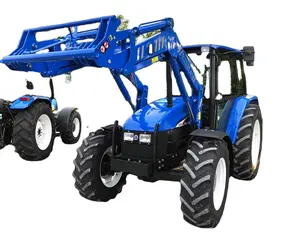 Süper ucuz tarım ekipmanları 4wd beygir gücü çiftlik traktörü 25-70HP yeni-hollanda 6635 ön yükleyici ile