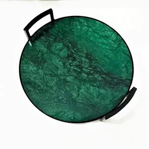 High Quality Lightweight Metal Serving Tray Unique Shaped <b>Home</b> <b>Decor</b> From India Export Quality - Product Image 5