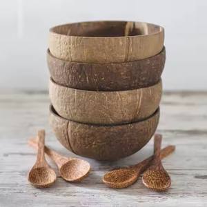 Meilleures ventes en ligne de bols et cuillères en coquille de noix de coco Bol durable du Vietnam fabriqué à la main avec un cadeau personnalisé - Product Image 3
