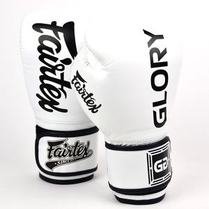 Guantes de Boxeo Muay Thai Fairtex de Diseño Personalizado, Entrenamiento de Alta Calidad, Estilo Mexicano, Cuero Blanco, Dedos Completos - Product Image 6
