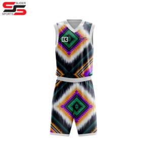 Camiseta de baloncesto sublimada personalizada OEM de alta calidad, fabricación de ropa deportiva, uniformes de baloncesto de poliéster, estampado de verano - Product Image 5