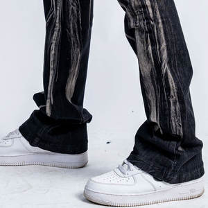 Men Fashion Jeans Streetwear Straight Fit Distressed Wash Casual Denim Pants Stylish <b>Vintage</b> Design Comfortable <b>Trousers</b> 2025 - Product Image 6