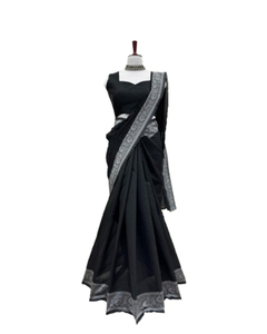 ELITE BRIDAL Ropa de boda india pakistaní Verano/Invierno Fancy Peso ligero Seda Tipo Sarees Samuthrika/Vasthra Kalas Estilo - Product Image 1