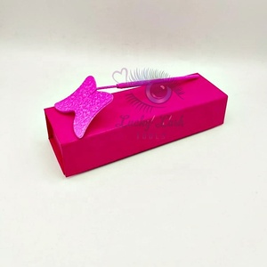 Miroir à cils en acier inoxydable en forme de papillon avec étiquette personnalisée, accessoire de maquillage de salon, outil de vérification des extensions de cils - Product Image 6