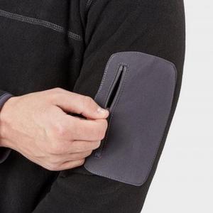 Vestes en polaire pour hommes en coton polyester teinté dans la plaine vêtements d'extérieur chauds et confortables pour l'automne, l'hiver et les vêtements d'extérieur - Product Image 4