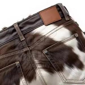 กางเกงขาสั้นหนังวัวทำมือสวมใส่สบายมีสไตล์ - Product Image 6