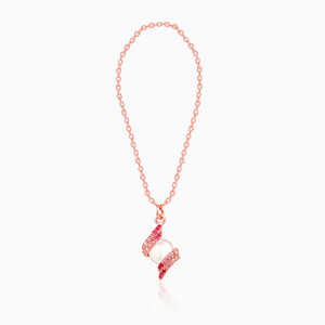 Charme de montre goutte perle or rose pendentif élégant et luxueux et breloque pour montres-bracelets - Product Image 4
