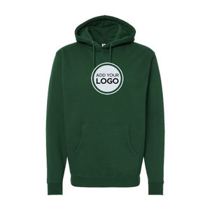 Sweat à capuche en coton 100% lourd de la société de négoce indépendante brodé et teint en plaine pour la saison d'automne - Product Image 1