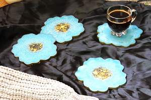 Posavasos de Resina de Estilo Simple y Alta Gama, Diseño Bohemio, Ecológico, Hecho a Mano, Ligero, Personalizado, Superficie Lisa y Limpia - Product Image 3