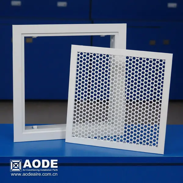HVAC Aluminium Perforated Metal Grille with removable core