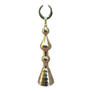 Minarets en laiton faits à la main de haute qualité artisanat arabe de Style religieux avec belle décoration en métal fini polonais - Product Image 2