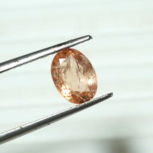 Piedra preciosa suelta de corte ovalado facetado de topacio imperial Rosa natural para la fabricación de joyas - Product Image 4