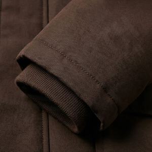 Veste parka pour homme, manteau d'hiver de haute qualité, col montant, toile, logo personnalisé, design thermique isolé, coupe-vent, vêtement d'extérieur lourd - Product Image 6