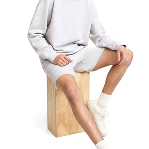 Short de sport d'été décontracté pour hommes Logo personnalisé à la mode solide 100% coton écologique séchage rapide respirant loisirs ample - Product Image 6