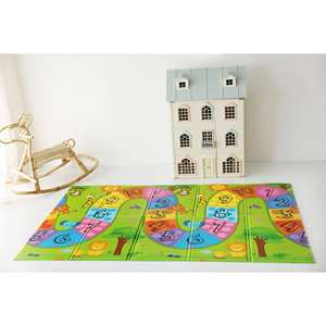 Alfombra de Juego plegable para bebés de un solo lado, 130x80x1cm, espuma XPE no tóxica, resistente al agua, diseño ligero, número colorido, camino colorido - Product Image 4