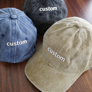 Gorra <span class=keywords><strong>de</strong></span> Béisbol Vintage Ajustable <span class=keywords><strong>de</strong></span> Algodón Natural Desgastado, Personalizada con <span class=keywords><strong>Mi</strong></span> Logotipo Bordado, <span class=keywords><strong>de</strong></span> 6 Paneles - Product Image 3