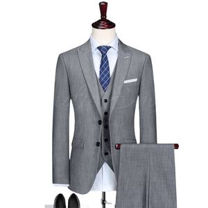 Último novio vestido de boda ropa de fiesta traje de hombre Homme traje de estambre traje de doble botonadura a rayas hombres vestido de pana traje de hombres - Product Image 1