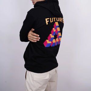 Venta al por mayor 2025 Diseño de alta calidad Multi Color Impreso Básicos personalizados, Sudadera con capucha de mezcla de algodón Hombres Sudaderas con capucha de tela de gran tamaño - Product Image 4