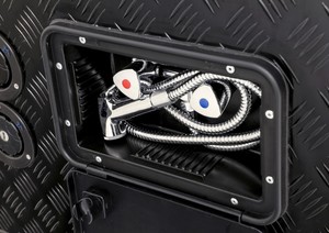 Boîte de <span class=keywords><strong>douche</strong></span> extérieure noire verrouillable avec filigrane pour caravane, <span class=keywords><strong>camping</strong></span>-<span class=keywords><strong>car</strong></span>, fourgon, <span class=keywords><strong>camping</strong></span>-<span class=keywords><strong>car</strong></span> et bateau, accessoires essentiels pour <span class=keywords><strong>camping</strong></span>-<span class=keywords><strong>car</strong></span> - Product Image 6