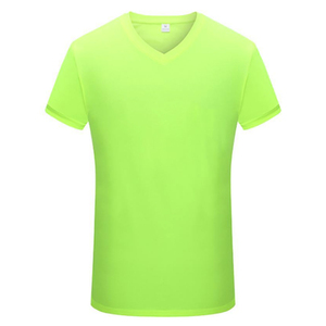 Nouvelle tendance Article prix de gros Logo personnalisé t-shirt surdimensionné à manches courtes col en v 100% coton fait hommes style uni t-shirt - Product Image 2