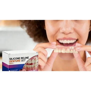 ชุดฟันปลอมซิลิโคนนุ่ม ซ่อมแซมรอยยิ้มทันที ให้ความสบายในการดูแลช่องปาก ผลิตจากเรซินและพลาสติก - Product Image 1