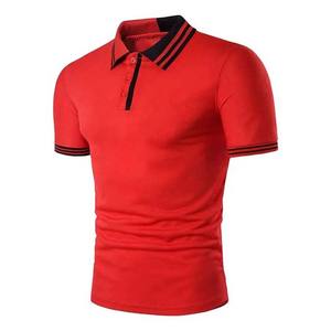 Camisetas de polo con cuello levantado de color personalizado para ropa de hombre Camisetas de polo de secado rápido de algodón de talla grande Camisetas de Polo de manga corta para hombre al por mayor - Product Image 1
