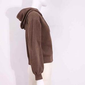 Sudadera con Capucha de Alta Calidad para Mujer, Diseño Casual, Tejido Sólido, 100% Algodón, Resistente al Viento y al Agua, Forro de Invierno, Cierre Completo con Cordón Ajustable - Product Image 1