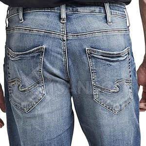 กางเกงยีนส์ขาสั้นแบบลำลองของผู้ชายกางเกงเอวกลางแบบระบายอากาศได้ดีผ้าคอตตอน100% แห้งเร็วมีซิปดีไซน์สีพื้น - Product Image 6