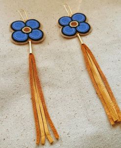 2025 nuevos pendientes de gota de verano con cuentas de semillas de diseño de flores clásicas simples para mujeres estilo de moda para bodas - Product Image 3