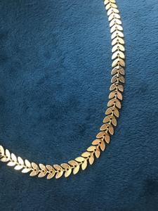 Cadena de hojas de oro de 18k para mujer, collar de cobre no empañado de alta calidad, ligero, ideal para fiesta, playa, oficina, regalo regular - Product Image 4