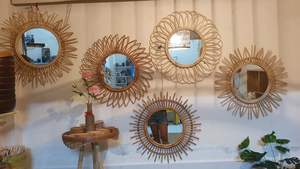 BULK WHOLESALES <b>MIRROR</b> NATURAL AUTHENTIC HANDICRAFT <b>RATTAN</b> <b>MIRROR</b> for HOME DECOR PREMIUM QUALITY BALI STYLE CLASSIC STYLE - Product Image 6