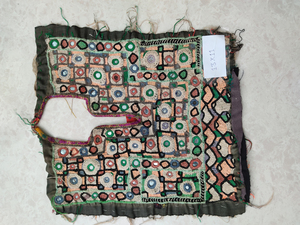 Écusson en coton brodé ethnique, Vintage, bohème, robe, écusson de cou, broderie africaine, écusson miroir - Product Image 6