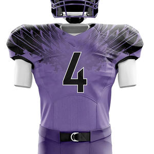 Panneaux de protection prêts pour le jeu Uniforme de football américain en tissu respirant construit pour un confort sûr Maillot de football américain - Product Image 4