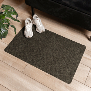 Tapis d'entrée en feutre Popcorn, absorbant l'humidité, avec support antidérapant en TPR, 50x80 cm, beige - Product Image 2