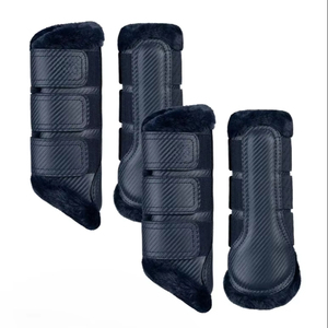 Bottes de brossage pour chevaux sur mesure, Pakistan, rembourrage protecteur durable pour l'entraînement, l'équitation et la compétition - Product Image 1